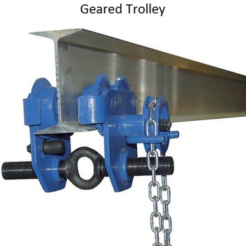 Vestil Eye-Adjustable Geared Trolley 10 000LBS