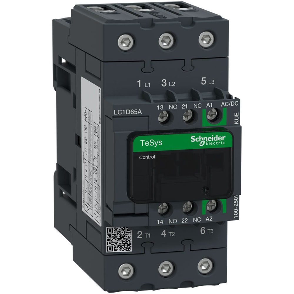 CONTACTOR - 40HP - 100-250V AC/DC COIL - 3P