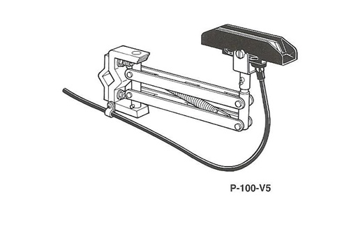 [P-100-V5-G] SINGLE COLLECTOR SHOE - 100A - VERTICAL MOUNT 
