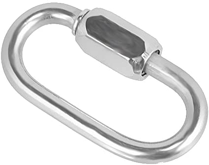 [3/16 OVAL CHAIN CONN] CHAIN LINK THREADED CONNECTOR