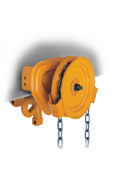 GEARED TROLLEY WITH SAFETY LUGS - 1/4 TONNE - STANDARD
