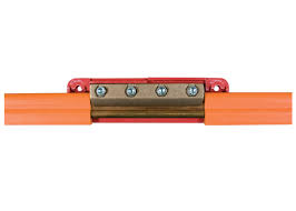 COPPER CONNECTOR CLAMP AND CASE (Phase, Conductix 40A 8-Bar)