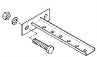 [B-100-BRCT6] STEEL BRACKET - 7 HOLES, 11-1/4'' (D-O-W 90A 8-Bar)